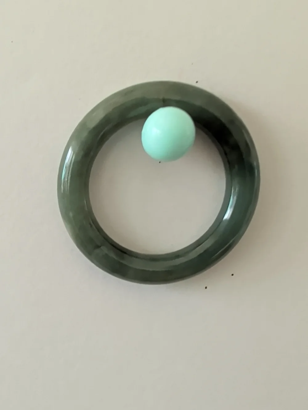 Green Jade Stone Ring - Jewelry